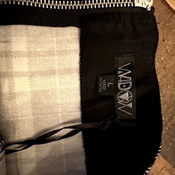 Dolls Kill Widow Plaid Mini Skirt - Size L NWT Punk Black White Lace-Up Kilt - Picture 3 of 4